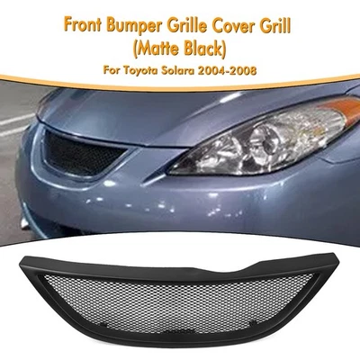 Kit de rejilla de malla de parachoques delantero para Toyota Solara 2004-2008 2006 negro mate Foto 1 de 4