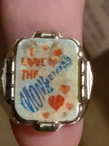 60er Jahre I LOVE THE MONKEES Flicker Ring - Bild 1 von 2
