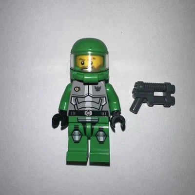LEGO Galaxy Squad Verde Chuck Stonebreaker GS009 Minifigura con Bláster Foto 1 de 3