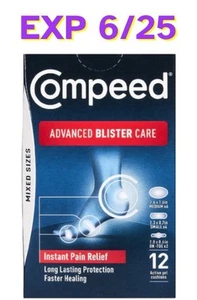 Compeed Advanced Blister Care Mixed Sizes – 12 Cushions SEE PIC FOR DATE - Picture 1 of 1