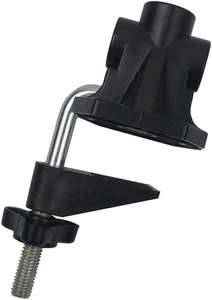 1 Pcs Metal Desk Lamp Mount Stand Table Mounting Clamp Swing Arm Black - Picture 1 of 6