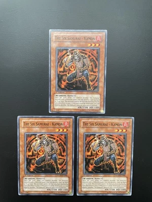 Yugioh The Six Samurai - Kamon STON-EN008 1st Edition Common LP/MP X3 - Image 1 of 2
