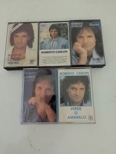 Roberto Carlos Cassette Tapes Lot  Spanish Latin - Picture 1 of 6
