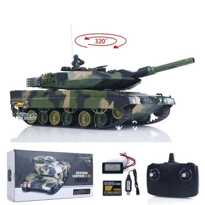 2.4GHz 1/24 RC Tank Leopard 2 A5  Battle Tank  BB IR Battle Spray Water Battery - Image 1 of 4
