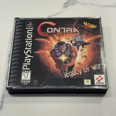 Contra: Legacy of War (PlayStation 1 PS1, 1996) Complete CIB Manual TESTED - Image 1 of 4