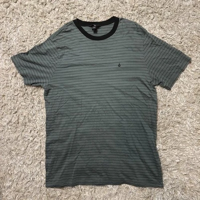 Volcom stripe crew neck short sleeves t shirt size XL - Image 1 of 4