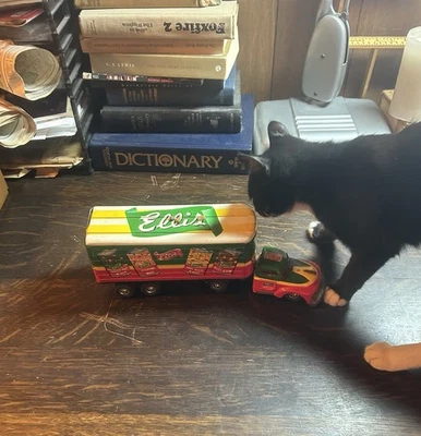 Camión y remolque de colección Ellis Canning Co. Line Marx Japón estaño prensado años 60? Foto 1 de 4