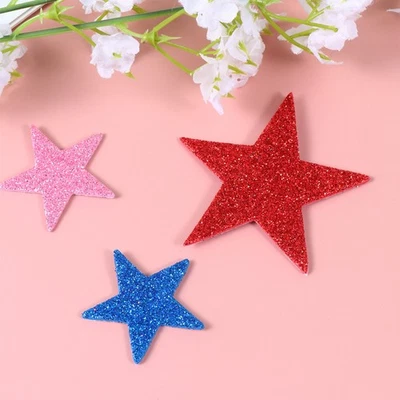  100 Pcs Glitzer Aufkleber Für Kinder Glitzeraufkleber Schwammaufkleber - Bild 1 von 4