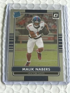 2024 Panini Donruss Optic Malik Nabers 2014 Retro Series Rated Rookie RC Giants - Picture 1 of 2