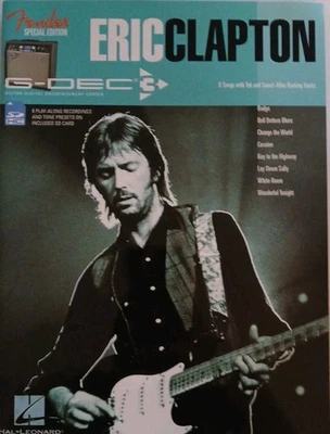 ERIC CLAPTON GUITAR TAB / TABLATURA / EDICIÓN FENDER G-DEC CON TARJETA SD Foto 1 de 4