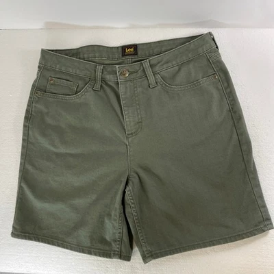 Pantalones cortos cargo Lee para mujer color caqui verde mezcla de algodón talla 12 Foto 1 de 4