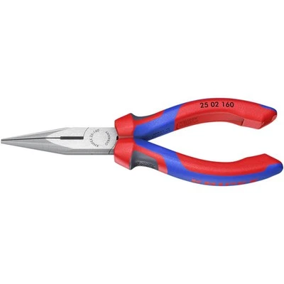 Knipex 25 02 160 Elektronik- u. Feinmechanik Flachrundzange Gerade Vanadium - Bild 1 von 4