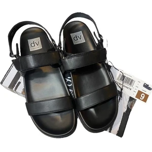 NEU Dolce Vita Argyle Damengröße 9 schwarz Fußbett Knöchelriemen Sandalen bequem - Bild 1 von 10