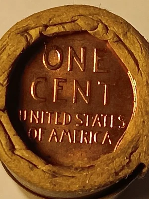 TAILS/TAILSBU+ ROLLO DE CENTAVO DE TRIGO LINCOLN AÑO DESCONOCIDO ENVOLTORIO VINTAGE Foto 1 de 3