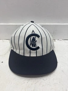 New Era Chicago Cubs MLB Snapback Gorra Sombrero Rayas Ajustables Blanco Negro - Imagen 1 de 7