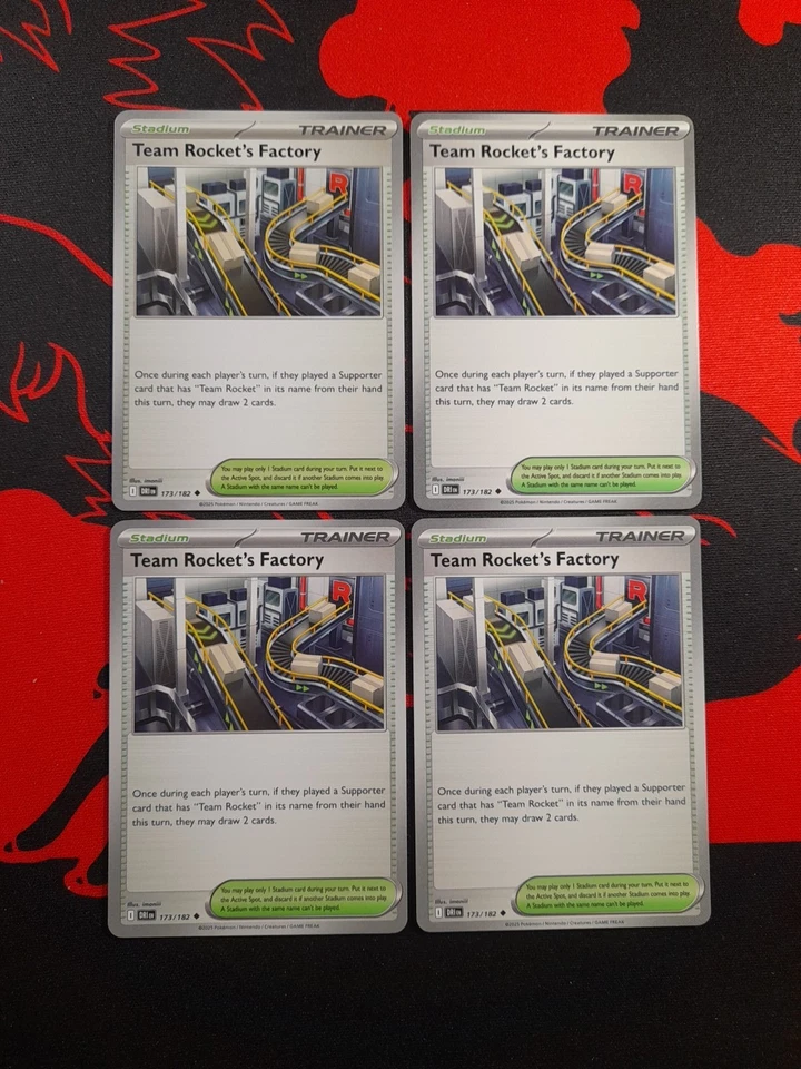 [4x Playset] Team Rocket's Factory 173/182 SV10: Destined Rivals (DRI) Pokemon - Image 1 of 1