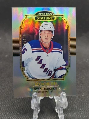 2019-20 Upper Deck Stature Portrait #142 Ryan Lindgren RC /85 - New York Rangers - Image 1 of 2
