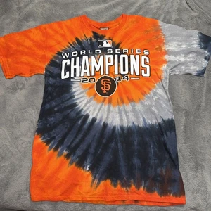 Liquid Blue San Francisco Giants Shirt Medium Tie Dye 2014 World Series Champion - Picture 1 of 11