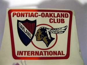 VENTANA EXTERIOR CROMADA DEL PONTIAC OAKLAND CLUB INTL O PEGATINA BUMBER (3) - Imagen 1 de 1