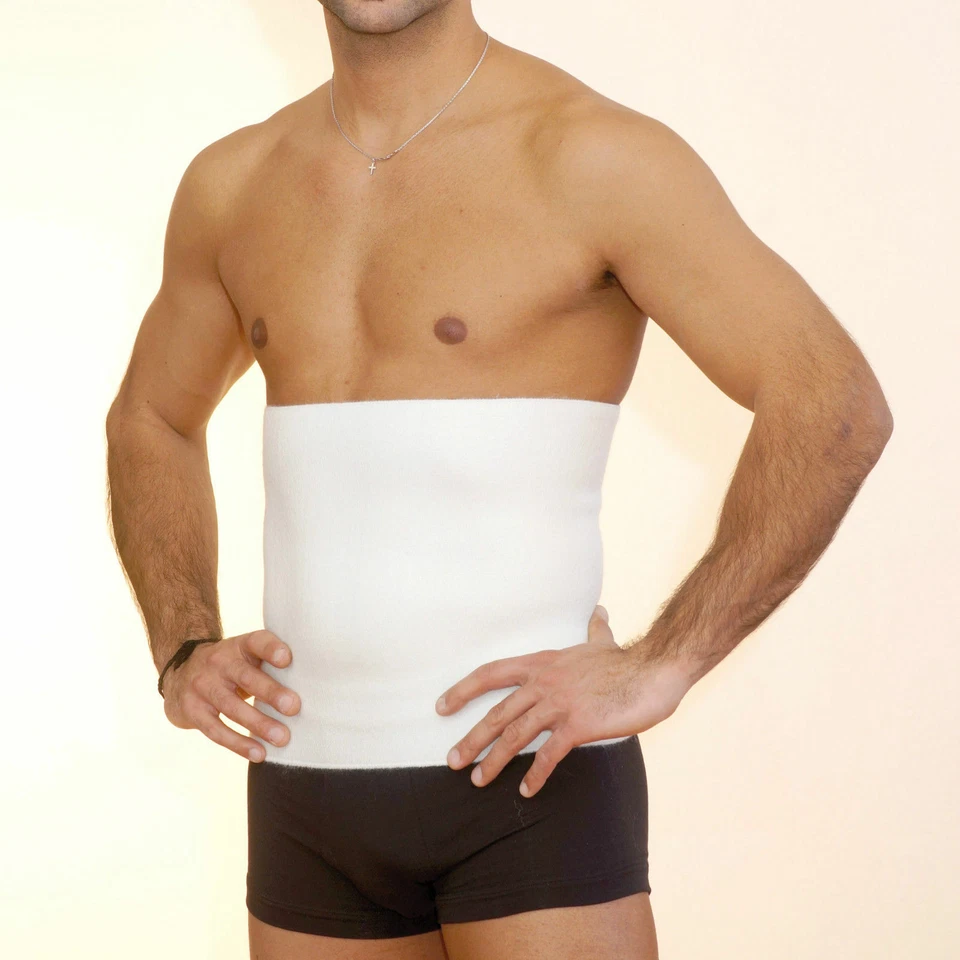 PANCERA LANA UNISEX FASCIA ELASTICA SCALDA SCHIENA FEGATO RENI MADE IN ITALY - Immagine 1 di 3