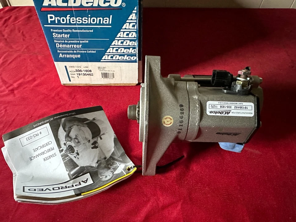 NOS REMAN 1994-1997 GEO PRIZM TOYOTA CORROLA STARTER MOTOR 19135462 336-1608 - Image 1 of 1