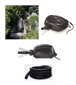 SOLAR ERSATZ BACHLAUF PUMPE 2480 L + SCHLAUCH TEICH SOLAR GARTENTEICH PUMPENSET - Bild 1 von 6