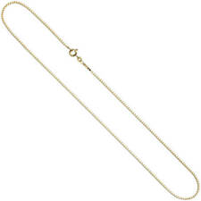 1,0mm Cadena Veneciana Collar 333 Oro Amarillo Oro Collar, 45cm, Cadena de Oro