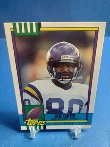 1990 Topps Traded Football Card #19T Cris Carter Minnesota Vikings - Picture 1 of 2