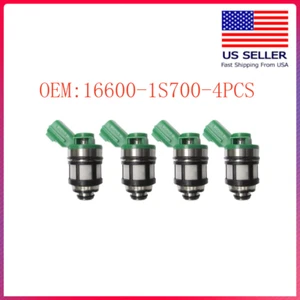 4 piezas inyectores de combustible para camioneta Nissan Frontier Xterra 2,4 L 1996-2004 16600-1S700 - Imagen 1 de 8