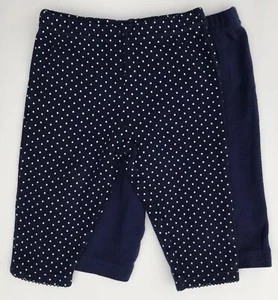 2pair~Carter's Dots & Gerber Blue Pants size 3months GOOD CONDITION pre-owned - Picture 1 of 8