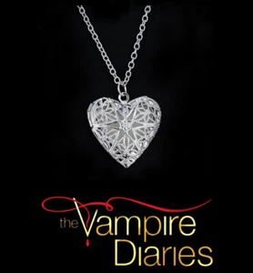 The Vampire Diaries Caroline Forbes ‘Open Heart’ Star Silver Necklace & Pendant - Picture 1 of 4