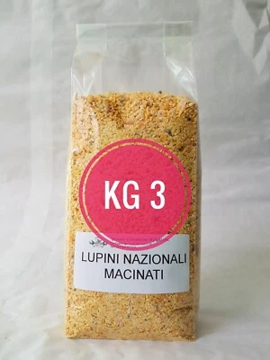 LUPINI NAZIONALI MACINATI -KG 3- CONCIME BIOLOGICO X AGRUMI ORTO ACIDOFILE
