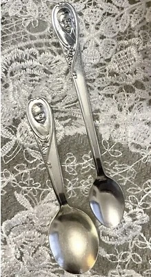 Juego de cucharas para bebé Winthrop Gerber International Silver Vintage Silver Plate 1950 Foto 1 de 4