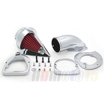 Air Cleaner Intake Kit Triangle For Honda Shadow Spirit Ace 750 98-13 Chrome  Foto 1 de 4
