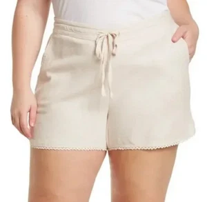 Caslon Yarn Dye Linen Blend Shorts NWT $49 - Picture 1 of 4