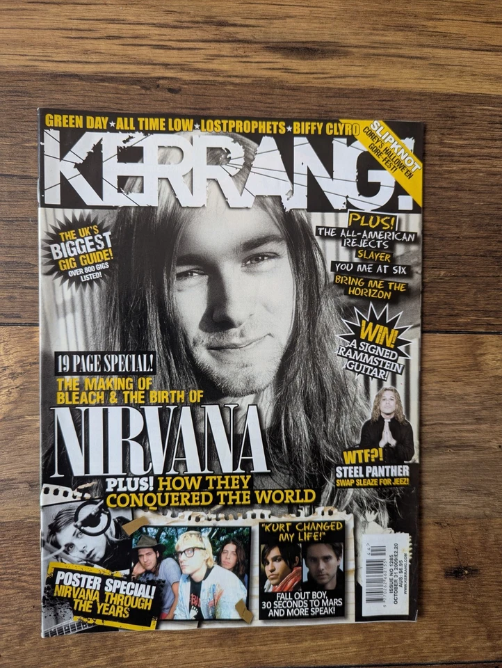 Kerrang! 1285 Nirvana: The Making of Bleach & Band Origins 19 Page Special - Image 1 of 1