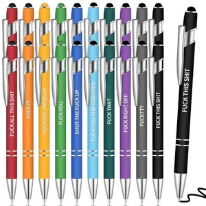 Snarky Office Pens Funny Ballpoint Pens Motivational Rude Quotes Pen Vibrant ... - Picture 1 of 6