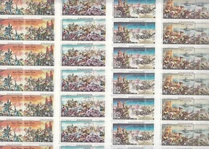 stamps LIBYA 1980 SC 893 896 THE BATTLE LIBYA MNH 4 SHEETS #128.2 - Picture 1 of 5