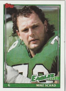 FREE SHIPPING-MINT-1991 Topps Mike Schad #211 EAGLES PLUS BONUS CARDS - Picture 1 of 1