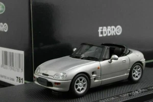 Ebbro 43781 1:43 Scale Suzuki Cappuccino 1991 Die Cast Model Car Metallic Silver - Picture 1 of 2