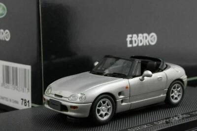 Coche modelo Ebbro 43781 escala 1:43 Suzuki Cappuccino 1991 fundido a presión plateado metálico Foto 1 de 2
