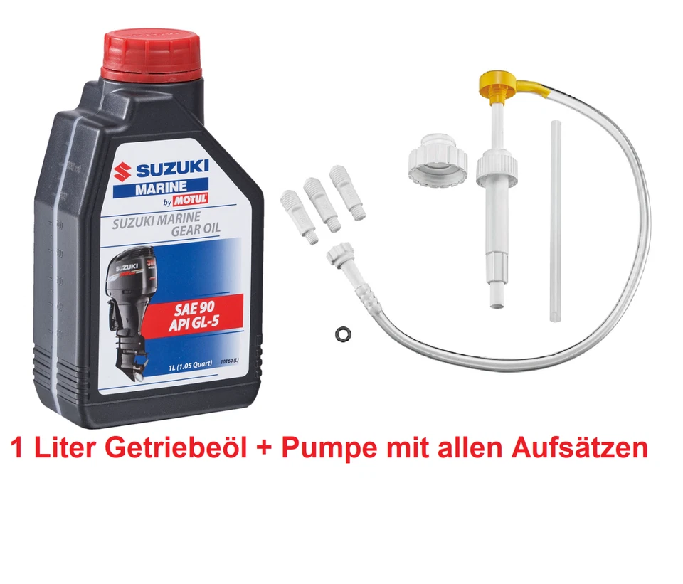 Motul Suzuki Getriebeöl mit Getriebeölpumpe für Außenborder und Z-Antriebe