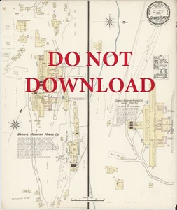 1889 Very Detailed COPY City Map Granite Montana Perfect for researchers - Picture 1 of 1