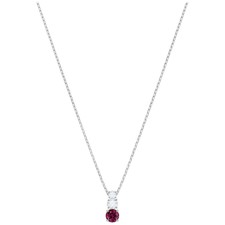 Swarovski Crystal Attract Trilogy Pendant Round Ruby/Cry 5447060.New In Box