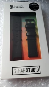 Samsung Gear Sport & Galaxy zegarek pasek 18-20mm prawdziwa skóra pasek studio - Zdjęcie 1 z 2