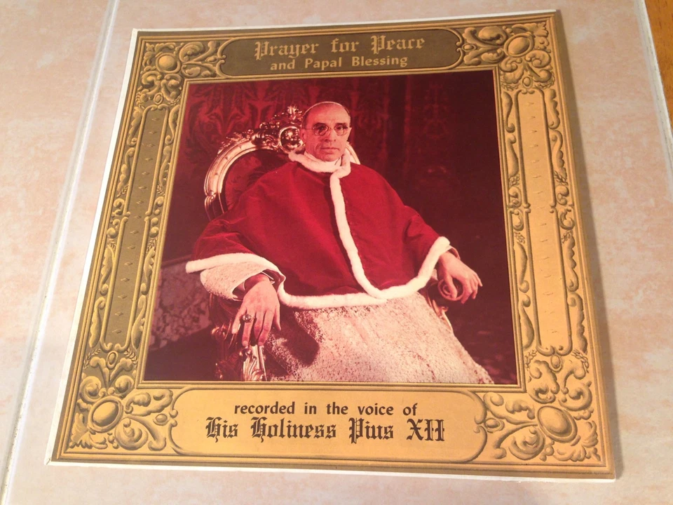 Prayer for Peace Papal Blessing 78RPM Record by His Holiness Pius XII RCA Victor - Image 1 of 1