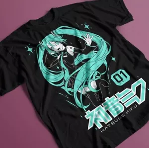 Hatsune Miku T-Shirt Anime Girl Kawaii Project Diva Vocaloid Shirt All Size - Picture 1 of 6