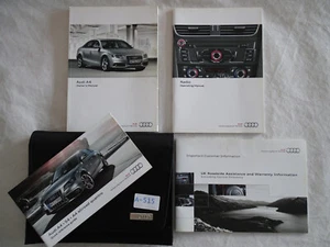 GENUINE AUDI A4 SALOON HANDBOOK OWNERS MANUAL WALLET 2007-2011 PACK A-515 - Picture 1 of 4
