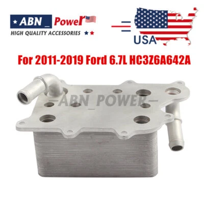 Oil Cooler Assembly for 2011-2019 Ford 6.7L Super Duty F250 F350 HC3Z6A642A New - Image 1 of 4
