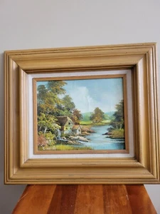 Original Landscape Oil Painting , New Zealand Artist , S Manla, Hand... - Picture 1 of 10
